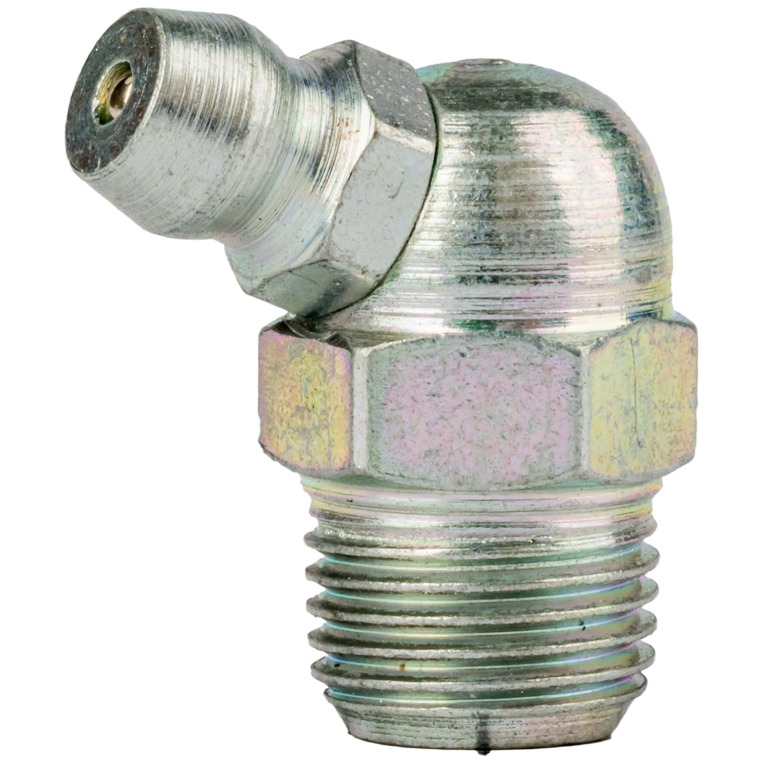 Grease Fittings - Safety Vented Grease Fittings - 1/8 NPT 65&deg; Angle